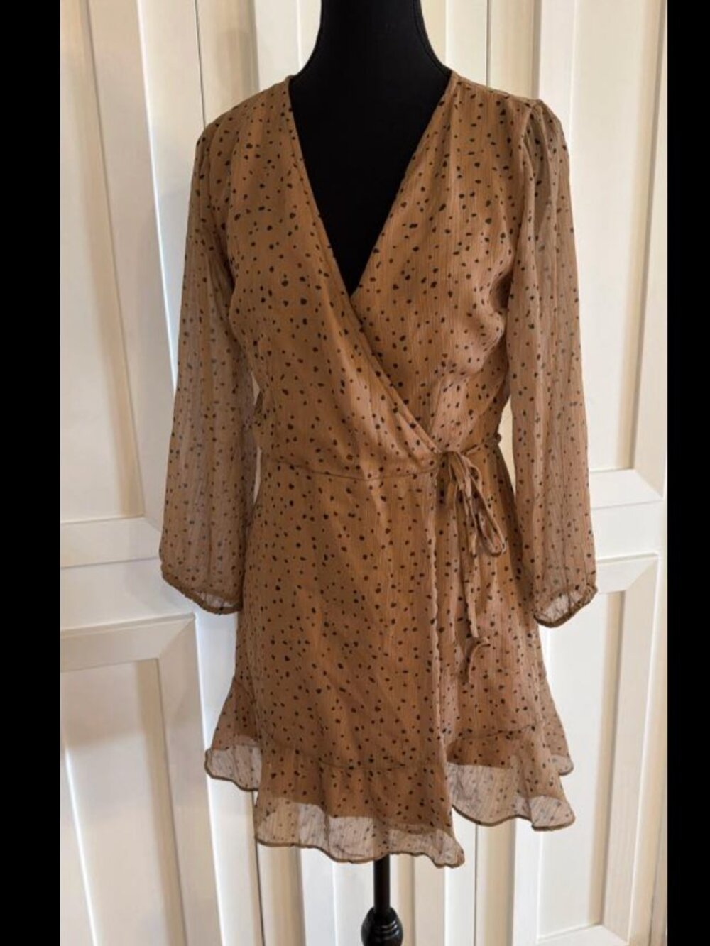 Abercrombie and Fitch Polka Dot Wrap Dress SMALL